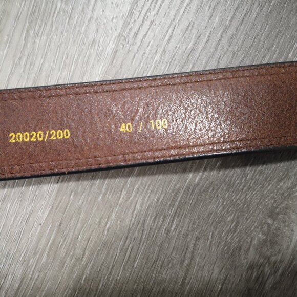 2 / $30.00 - Browning Men's Size 40 Leather Dark Brown Belt with Brass Buckle - Picture 8 of 11